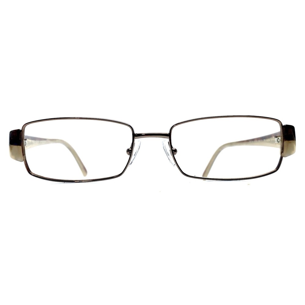 Prada Gold Brown Tortoise Rectangular Glasses Italy VPR73H 766-101 50 16 135